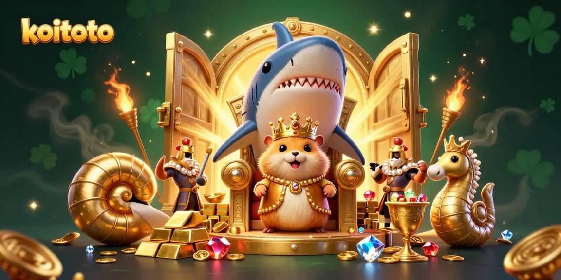 Koitoto offers players a vibrant online lottery experience featuring a fierce hamster king and treasures.
