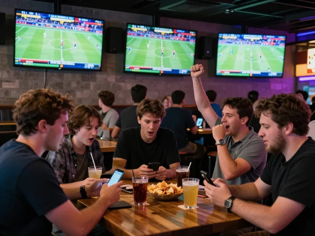 Watch excitement unfold at tg88 sports betting bar as patrons engage with live events.