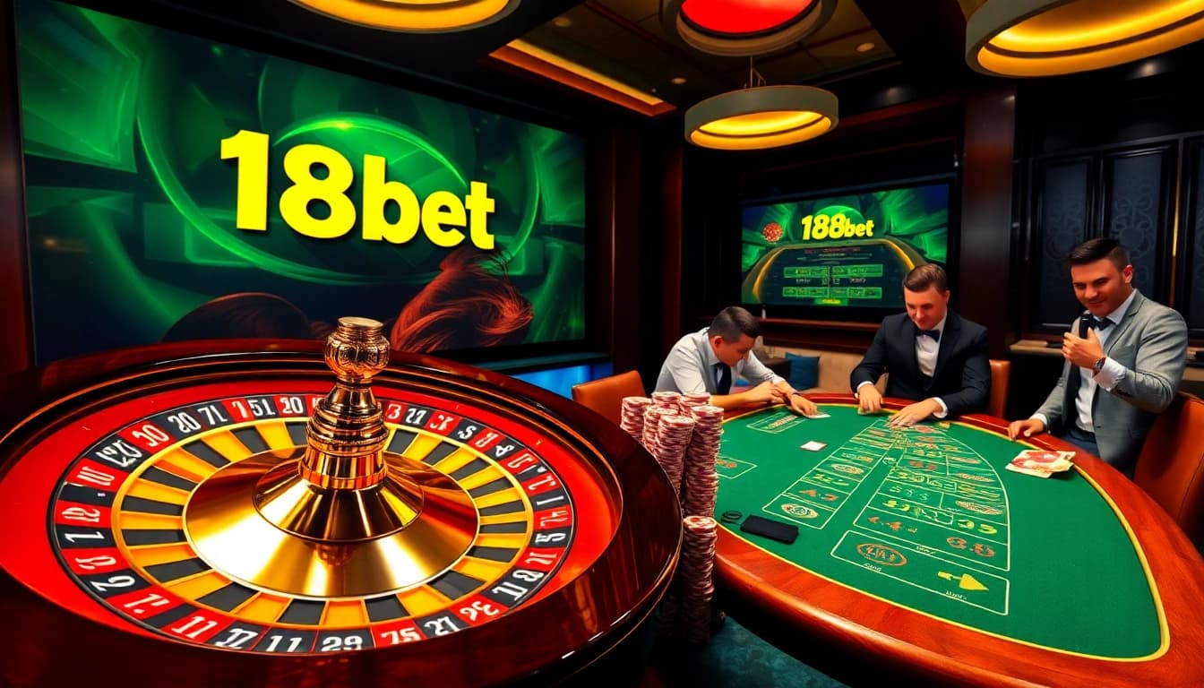 Experience thrilling gameplay at 188bet with vibrant casino tables and exciting betting activity.