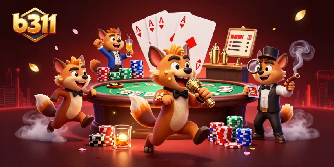O b311 oferece jogos emocionantes em um cassino digital vibrante com hienas como personagens principais.