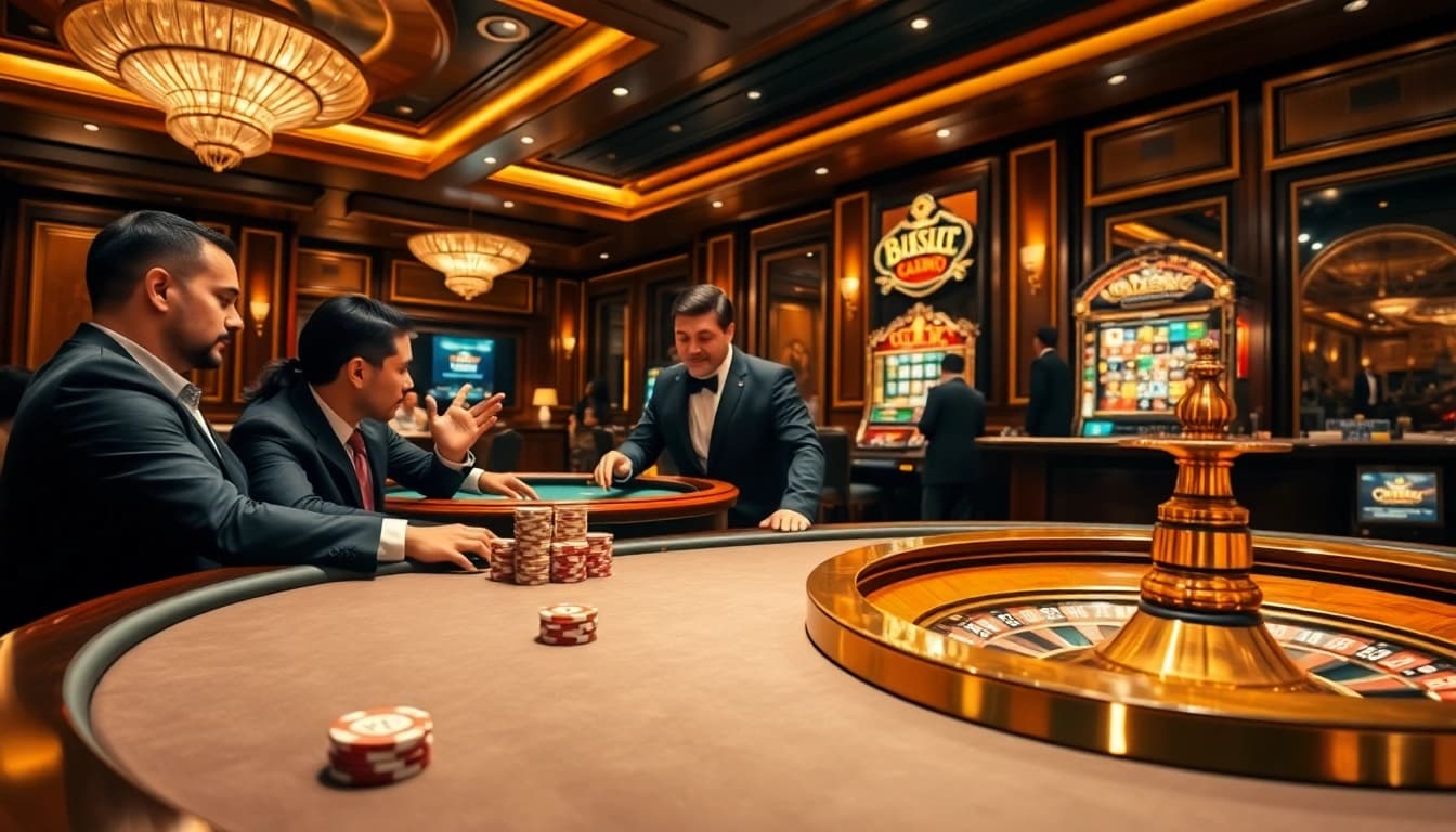 Exciting BL555 poker game scene with vibrant atmosphere and luxurious casino elements.