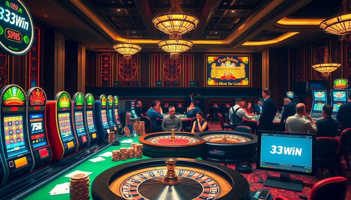 Experience the thrill of 33win online gambling with vibrant casino games.