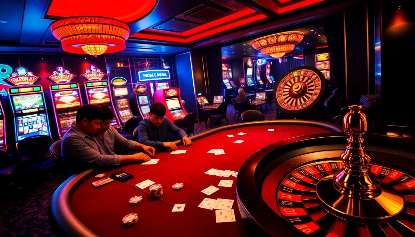 Engage in the excitement of CM88 OKVIP with vibrant casino action featuring poker and roulette.