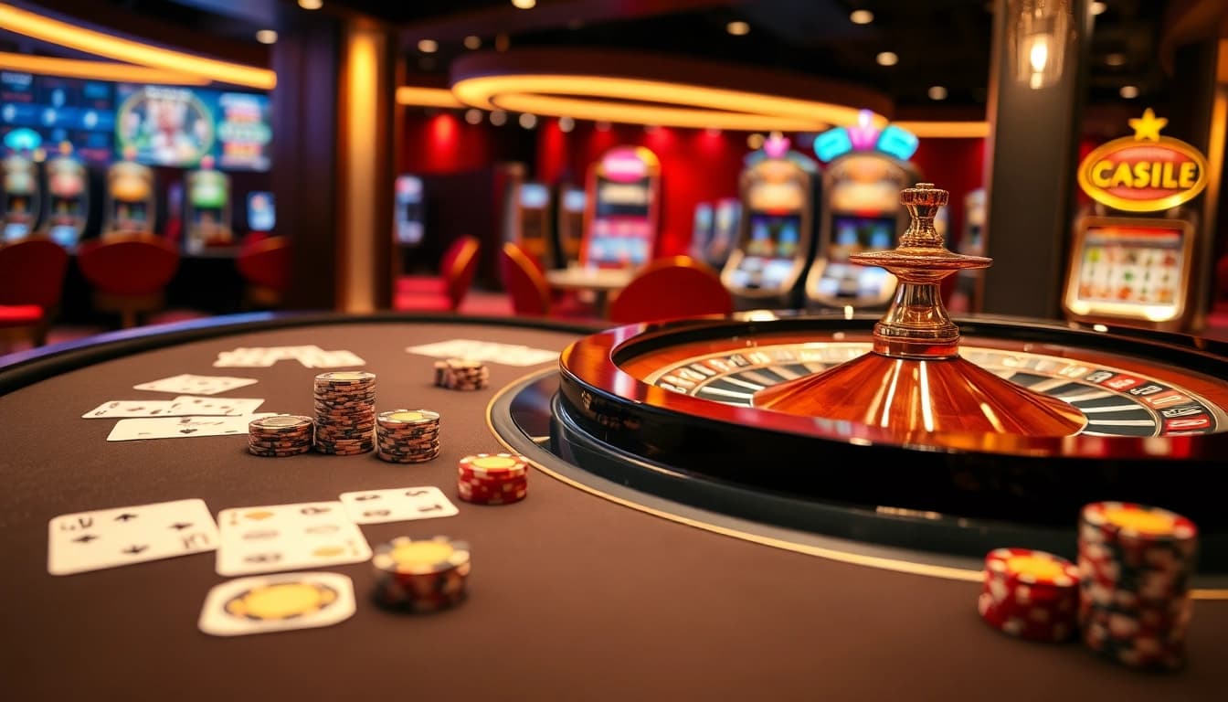 Experience luxury gaming at C168 with stunning tables, roulette, and slot machines.