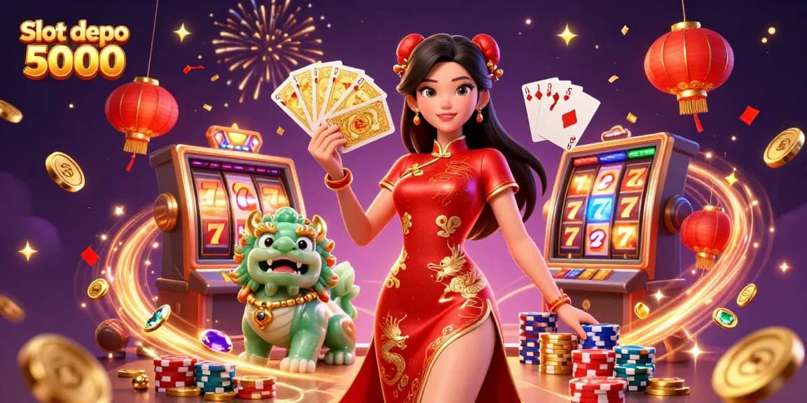 Engage with thrilling gaming experiences at Slot depo 5000 featuring vibrant characters and casino elements.