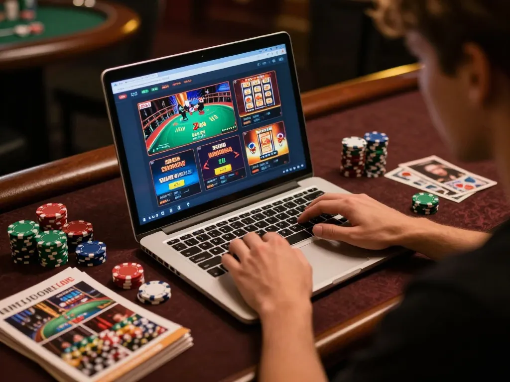 Experience thrilling gameplay at 98win online casino with interactive gaming setup.