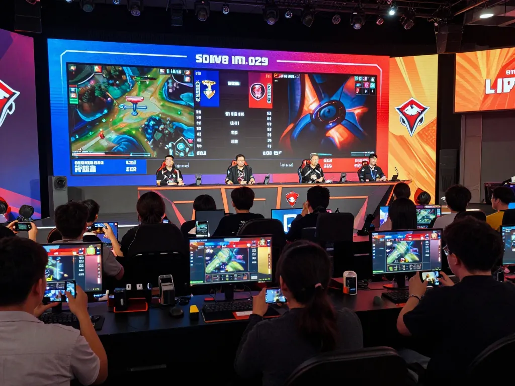 Experience the excitement of esports betting singapore with live matches and enthusiastic bettors at a professional event.