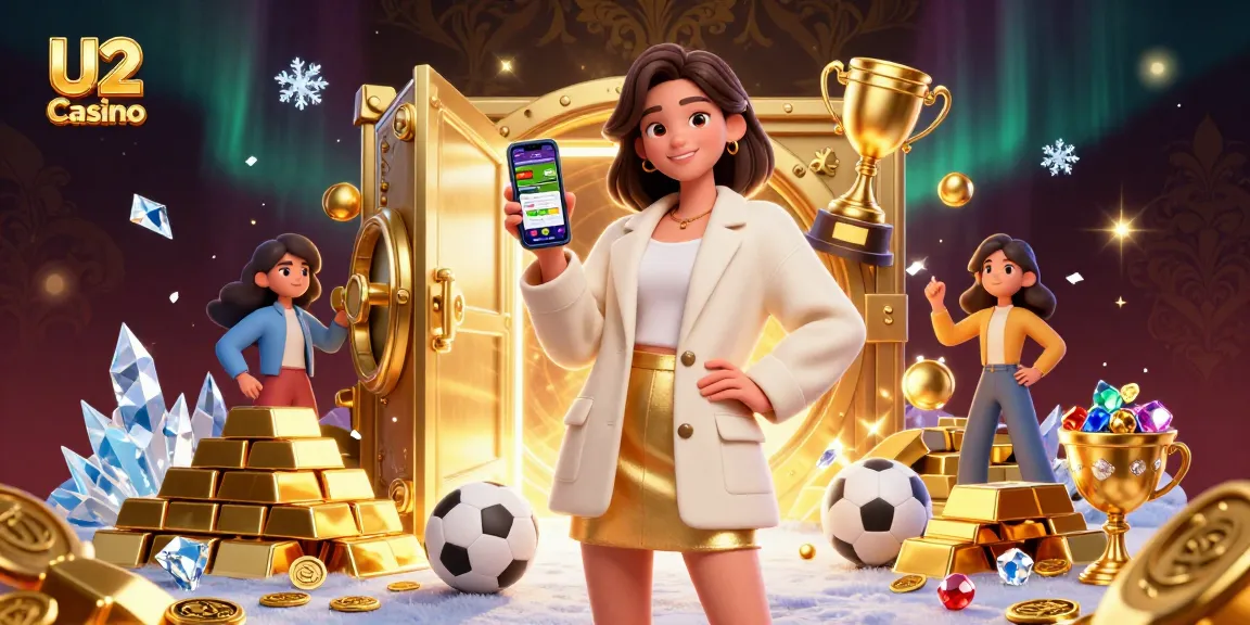 Bet on U2 Casino with vibrant sports betting scene featuring dynamic character interactions and game elements.
