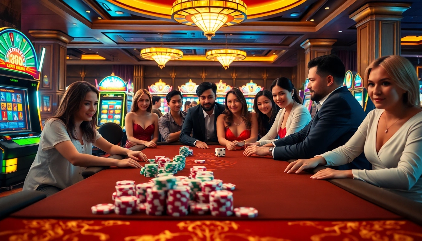 Experience thrilling gameplay at ok365 com with vibrant casino tables and immersive environments.