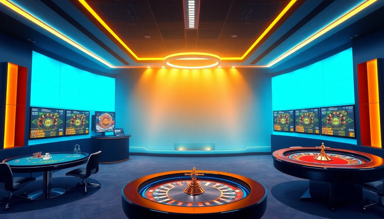 Vicwin online gaming platform showcasing diverse betting options and a modern casino atmosphere.