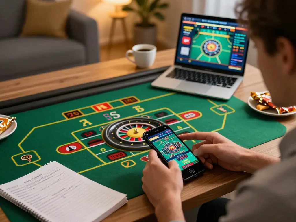 Pemain yang terlibat mengalami sensasi roulette online di platform VM777 dari pengaturan rumah modern