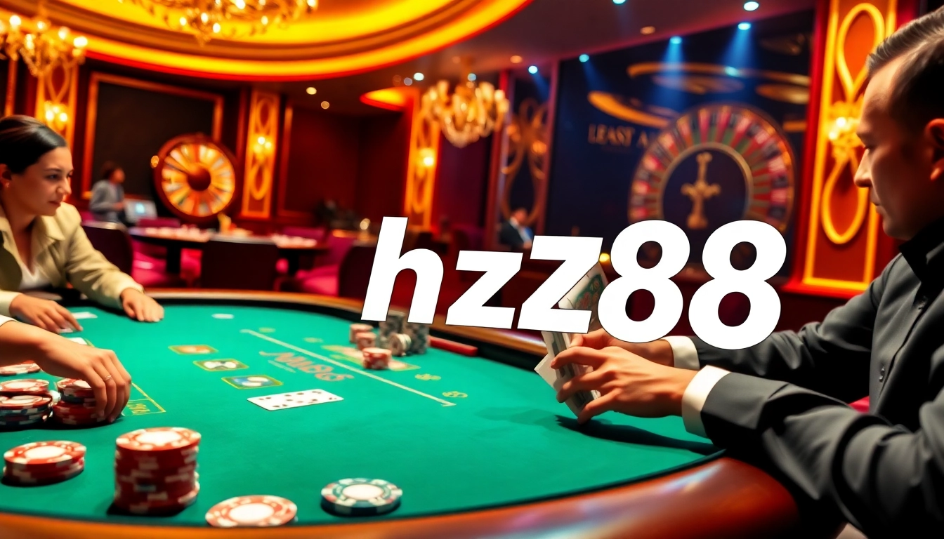 Experience the excitement of hz88 with vibrant casino gameplay featuring high-stakes poker.