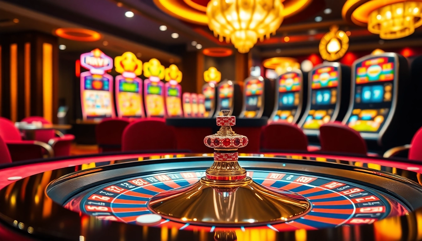 Players thrillingly engage at a RIKVIP table, showcasing vibrant casino excitement and luxury.