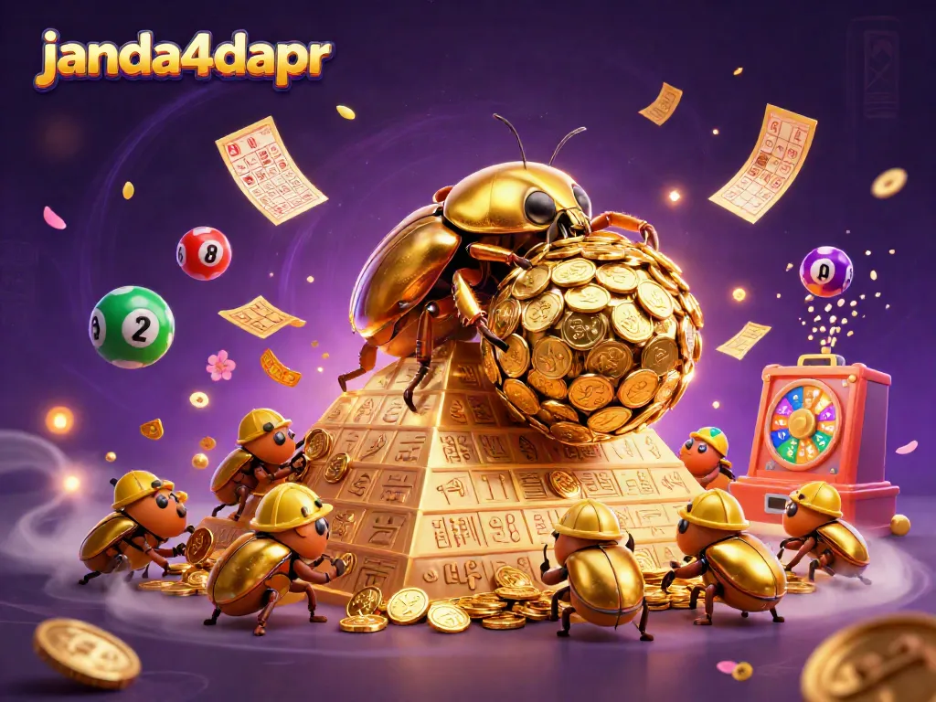janda4dapr mengundang keberuntungan dengan ilustrasi menarik kartu bingo dan bola lotere