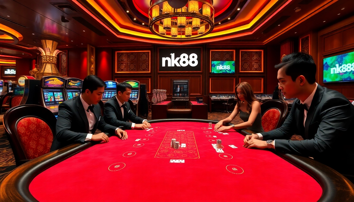 Elevate your gaming with exciting nk88 poker action at a luxurious casino.