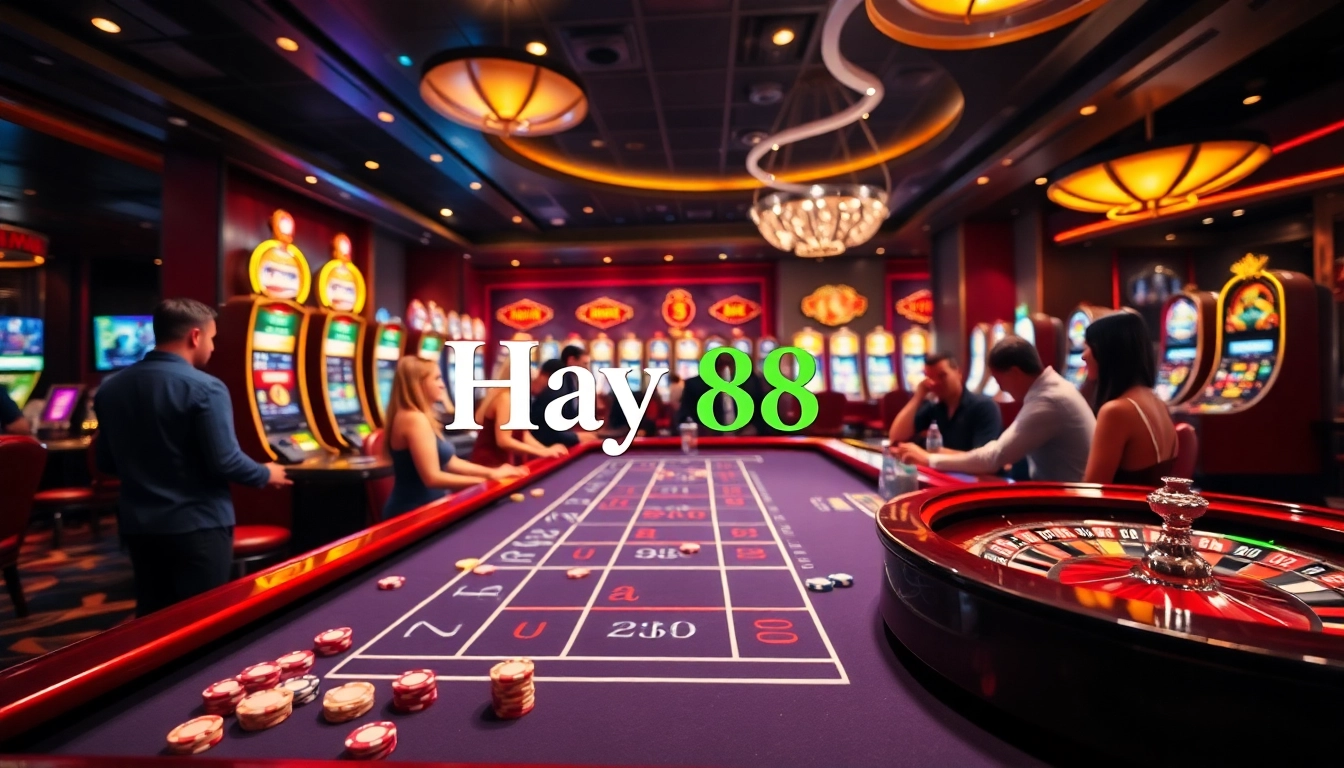 Players engaging in thrilling bets at the Hay 88 casino table during an exciting gameplay moment.