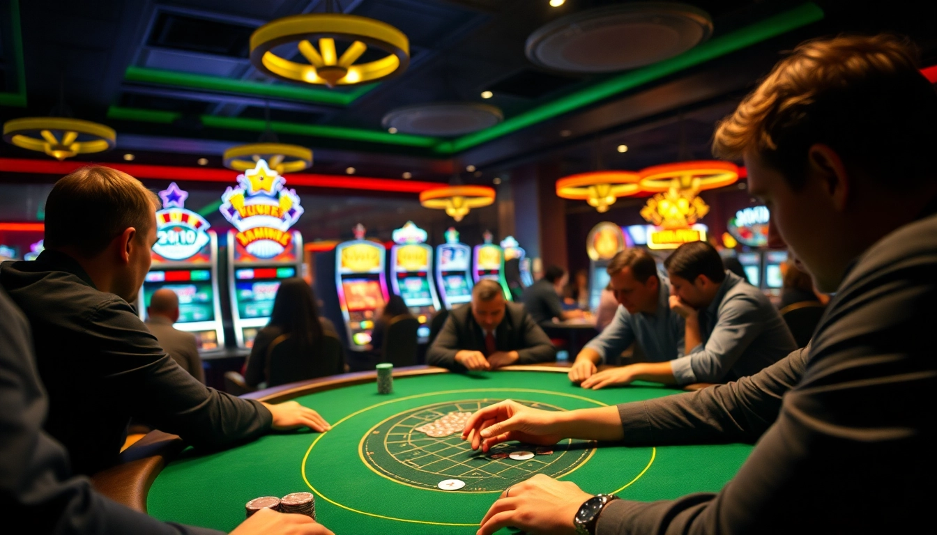 Experience the suspense at citinow's poker table with players deep in thought.