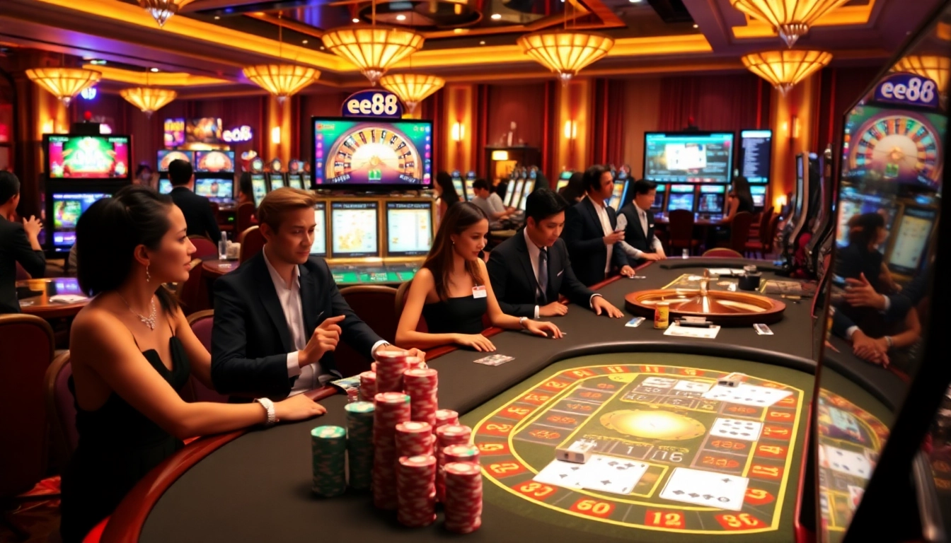 Engage with the thrilling atmosphere of ee88 online casino featuring vibrant games and professional dealers.