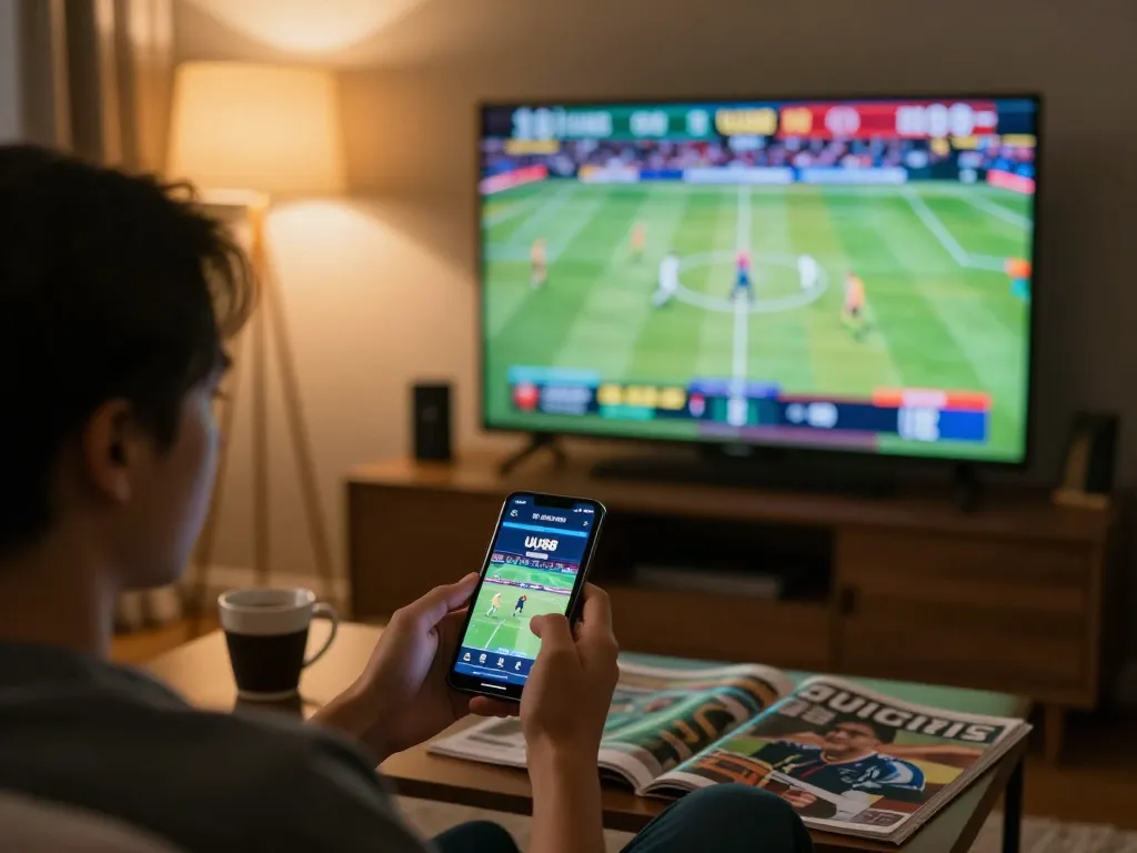 Engaging online betting with UU88 on smartphone, highlighting strategic gameplay moments.