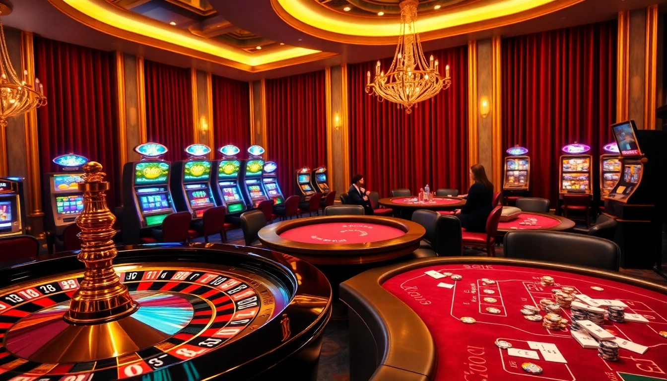 Exciting casino atmosphere showcasing 88i com with vibrant roulette and poker actions.