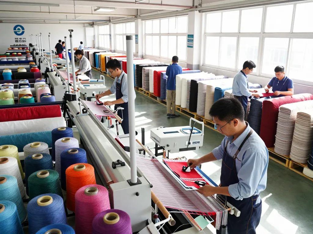 Sunwin web textile manufacturing showcasing vibrant production processes and skilled craftsmanship.