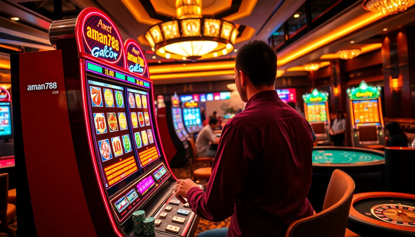Rasakan sensasi kemenangan dengan aman788 slot gacor di kasino yang menarik.