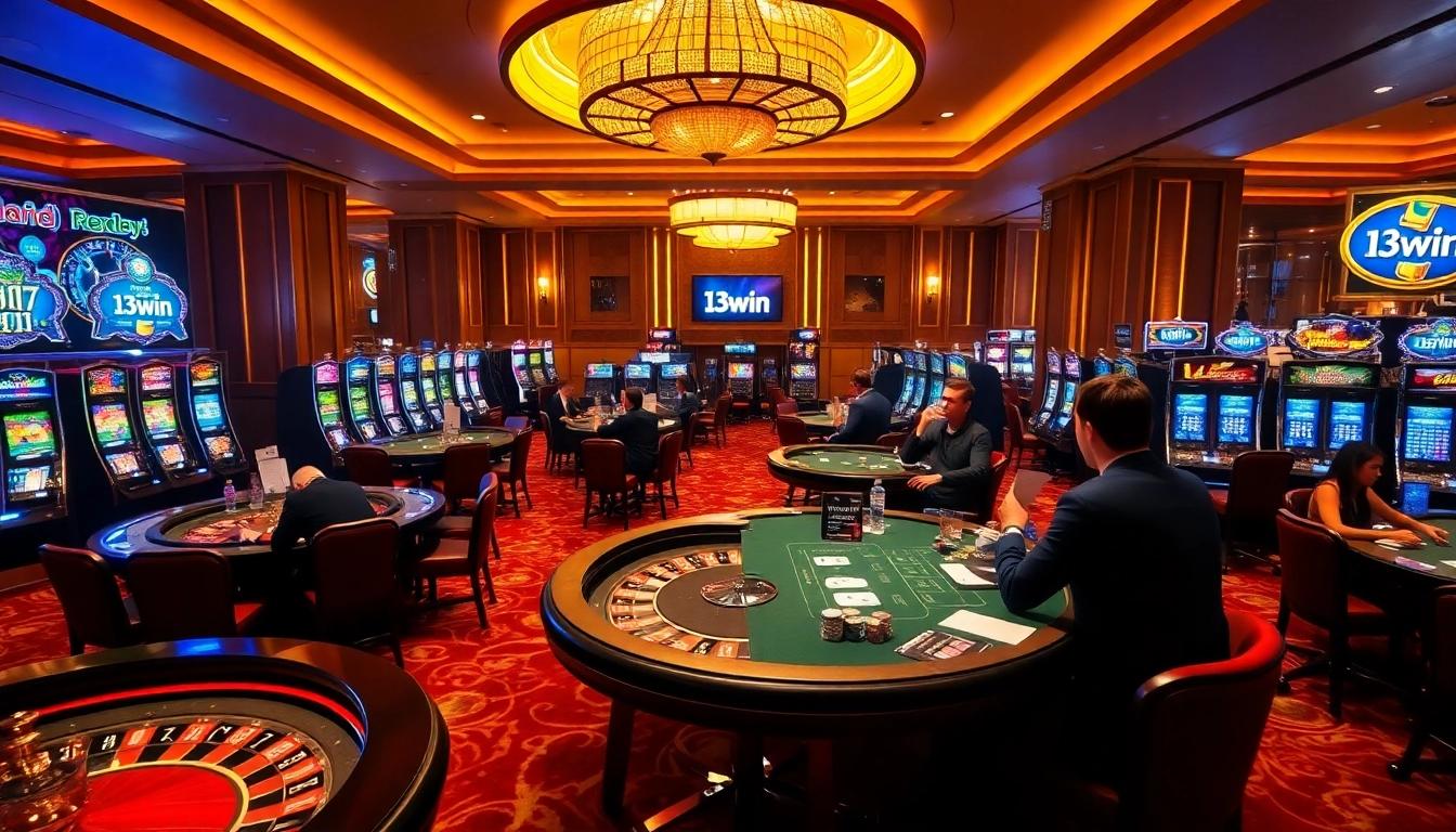 Experience the thrill at 13win with vibrant casino games and lively players in action.