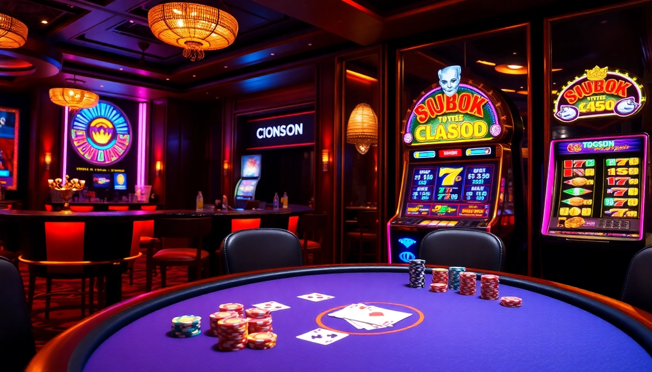 Engage with the excitement of tg88 at a lavish casino table featuring vibrant poker chips.