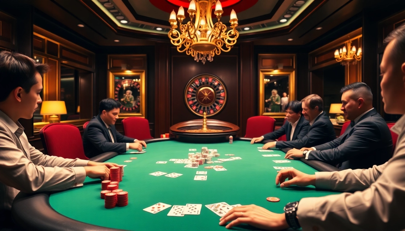 Experience the thrill of Idn Poker with colorful chips and cards on a luxurious poker table.