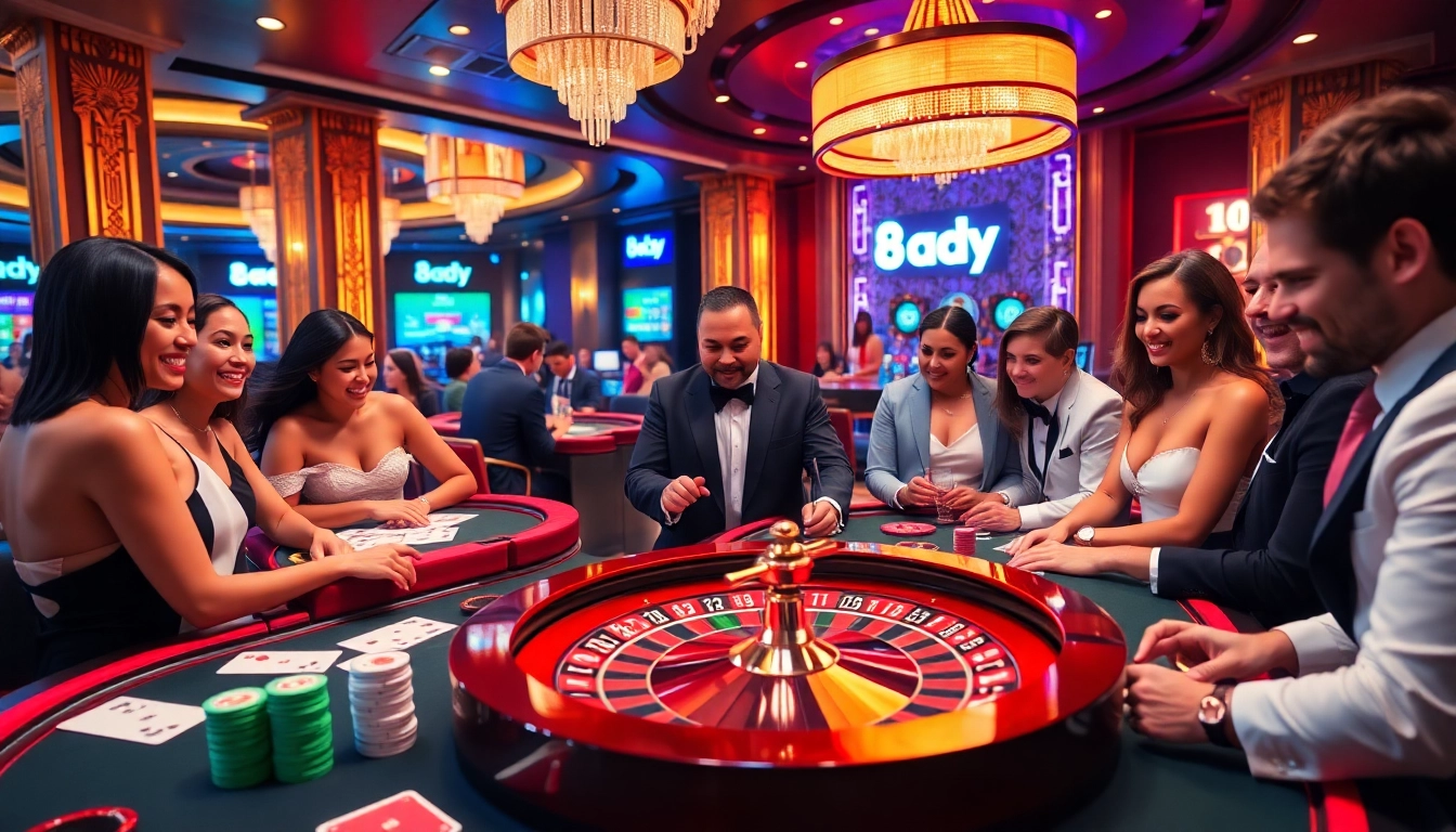 High-stakes poker action at 8day's luxury casino with colorful chips and cards.