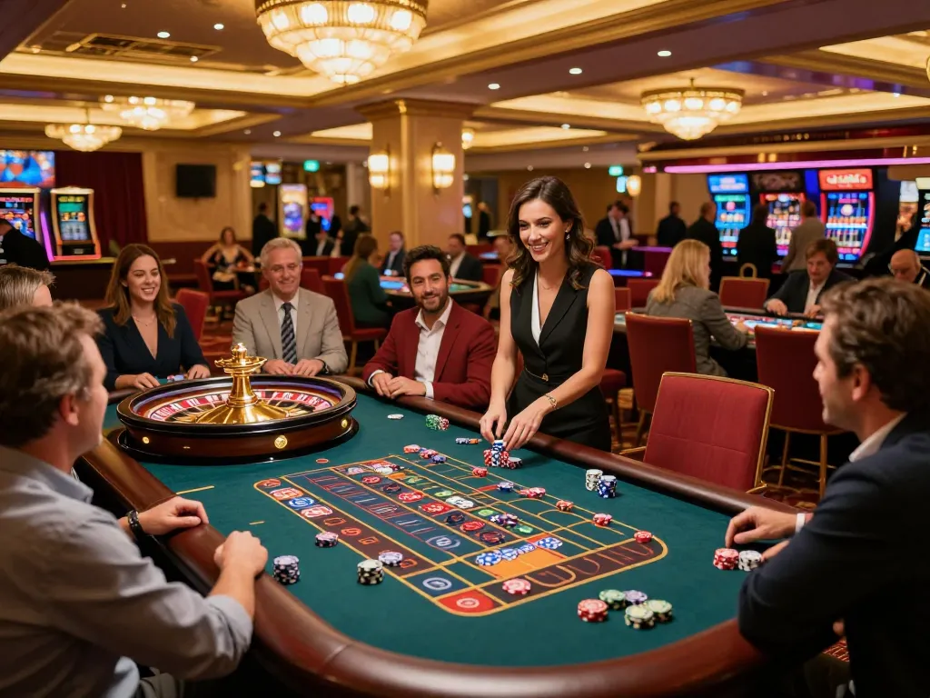 Engaging roulette action at TR88 casino with players experiencing the thrill of betting and winning.