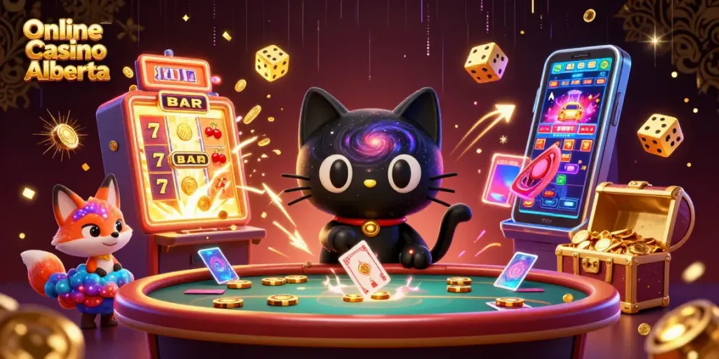 Engage with thrilling games at Online Casino Alberta featuring dynamic gaming elements and vibrant characters.