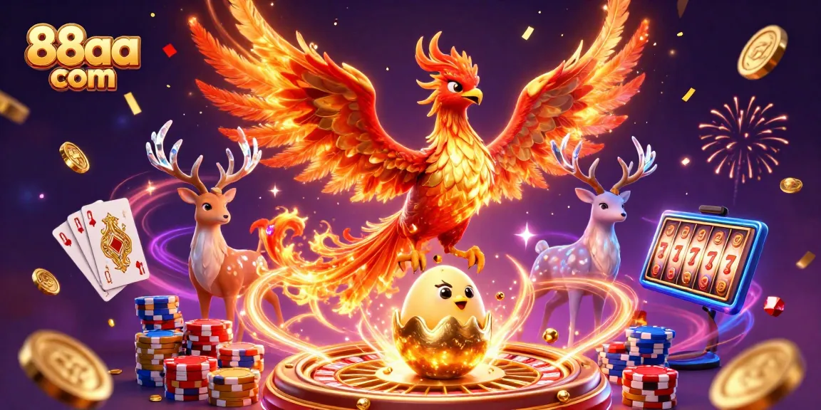 Win big with 88aa com's vibrant casino games featuring the majestic phoenix and rich rewards.