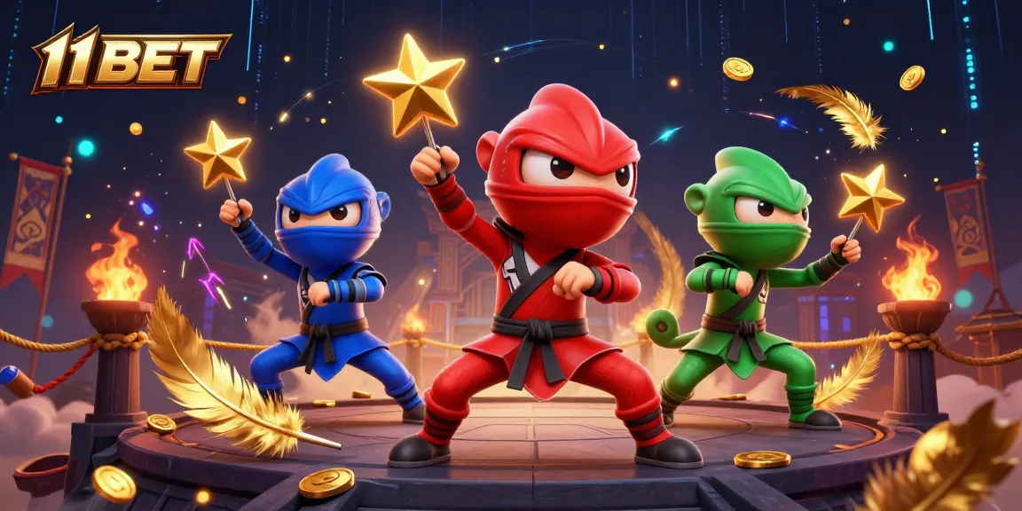 Experience thrilling moments with 11 BET as chameleon ninjas engage in dynamic martial arts action.