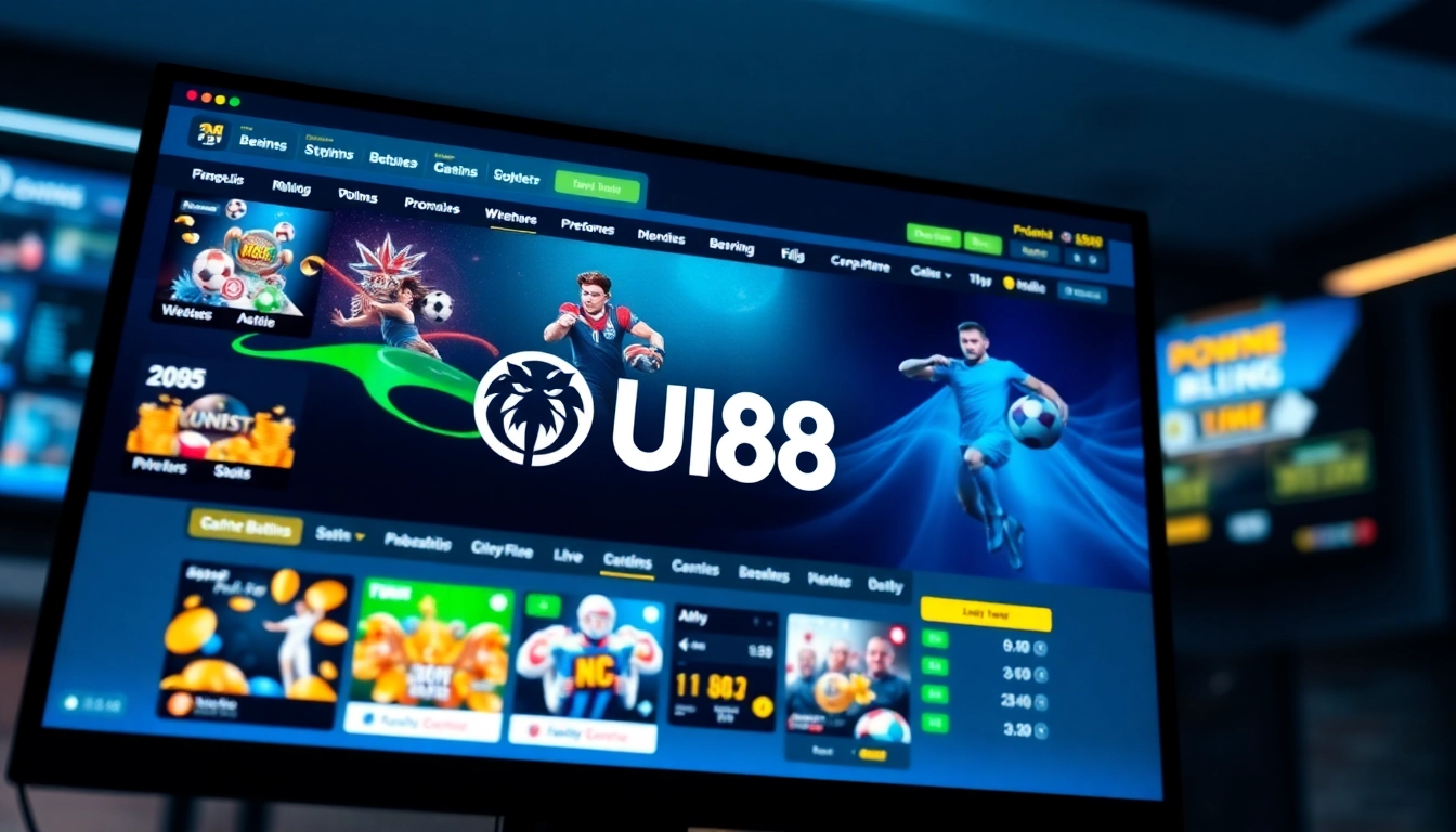 UU88 online betting platform interface showcasing vibrant games and promotions.