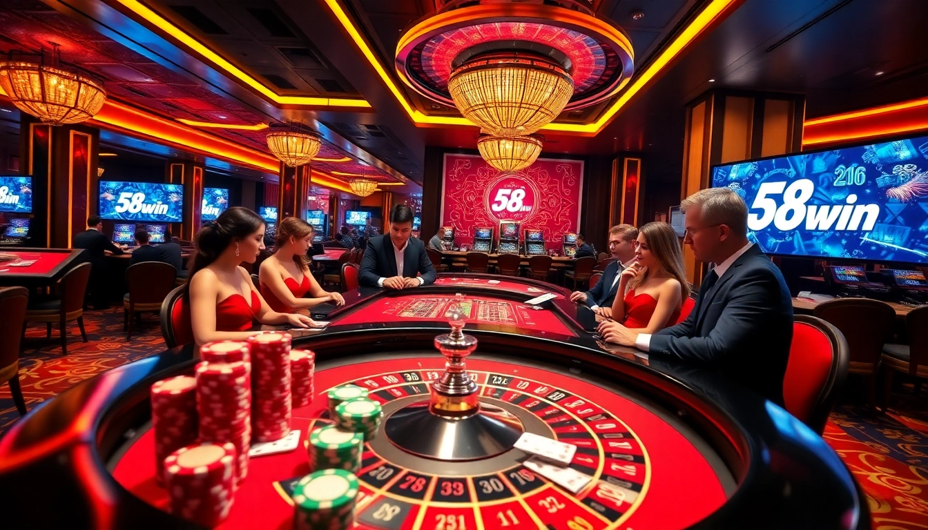 Experience the thrill of winning at 58win casino with vivid games and luxury settings.