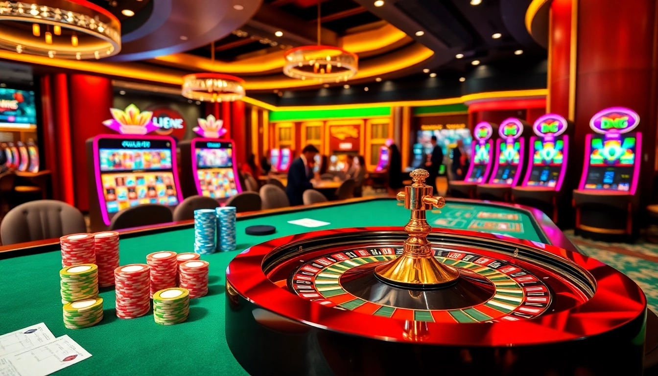 Experience thrilling gameplay at ww88 with vibrant casino tables and engaging slot machines.