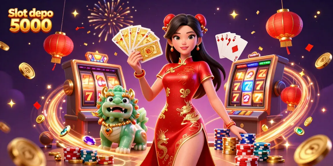 Engage with thrilling gaming experiences at Slot depo 5000 featuring vibrant characters and casino elements.