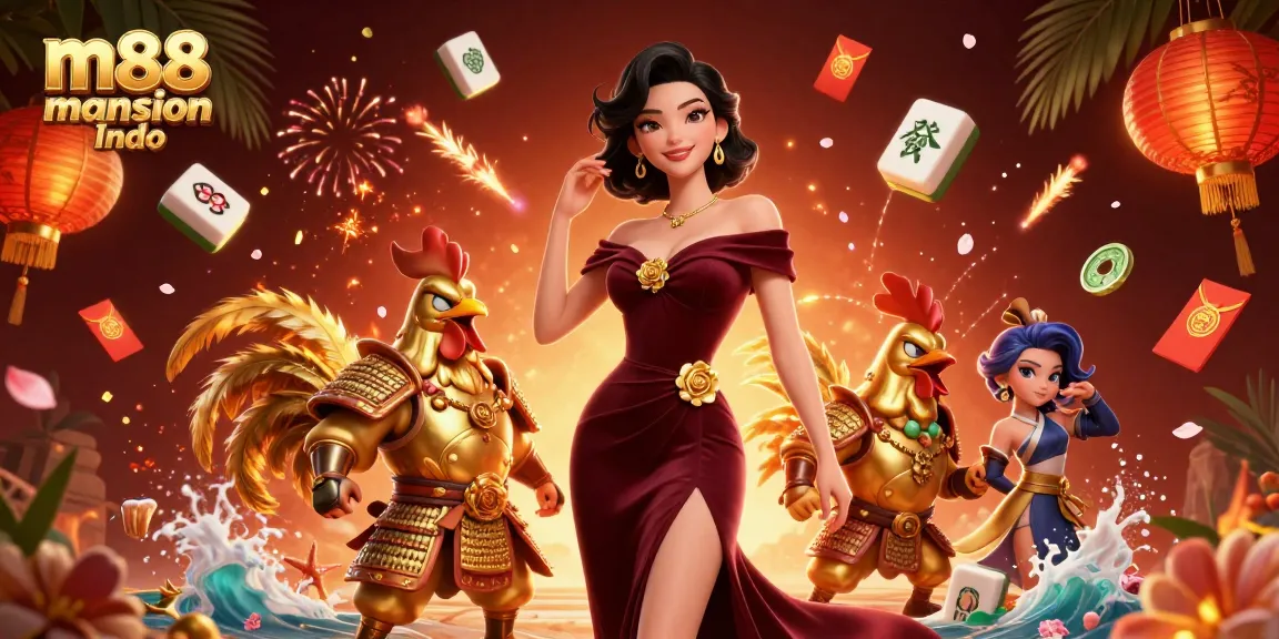 Rasakan daya tarik m88 Mansion Indo dengan adegan kasino 3D yang mendebarkan, menampilkan karakter yang hidup dan elemen meriah.