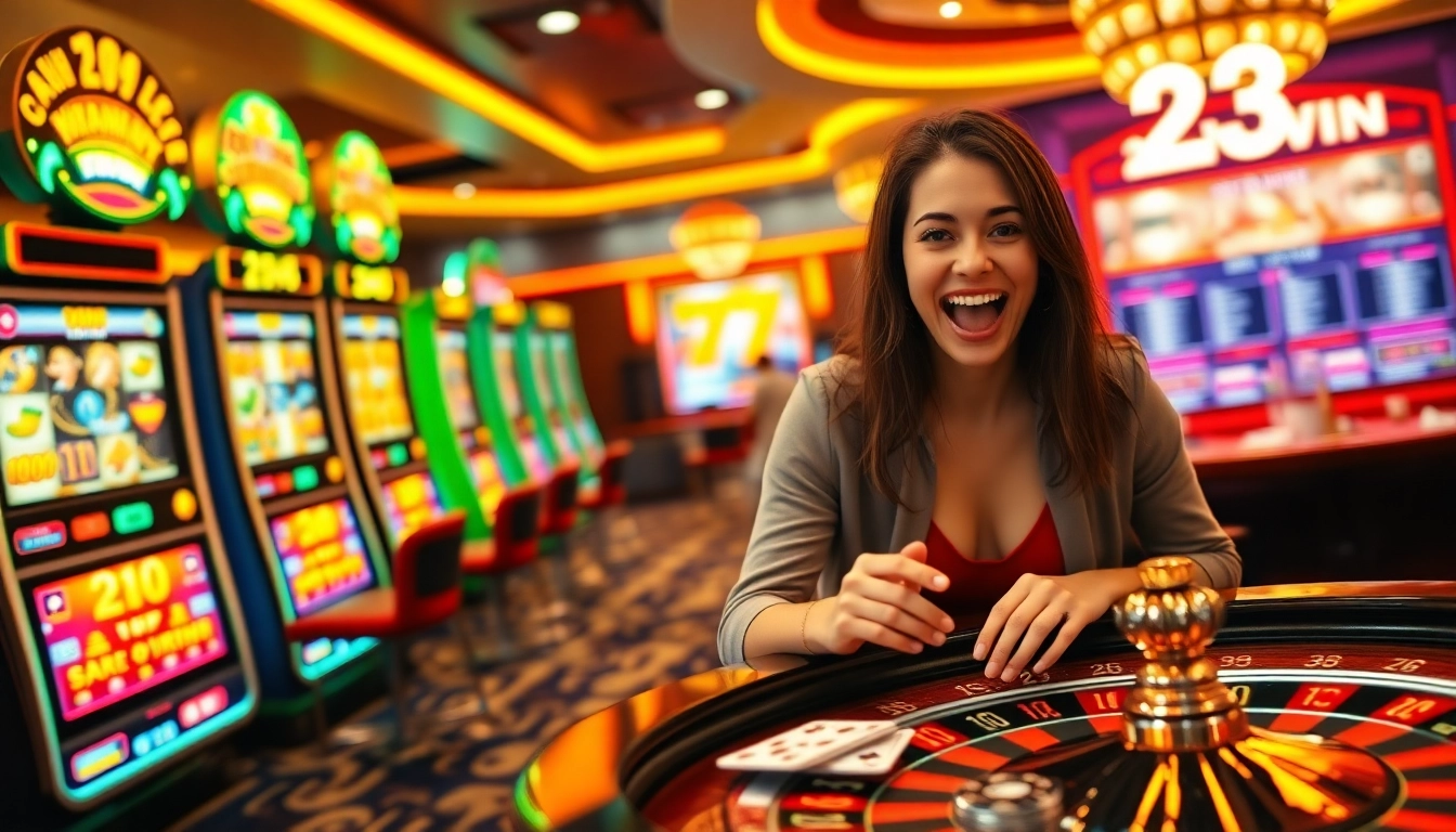 Experience the thrill of winning at 23win with vibrant casino games and engaged players.
