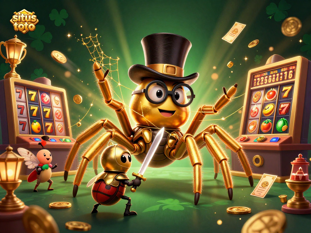 Experience thrilling gameplay at situs toto with playful characters and vibrant casino elements.