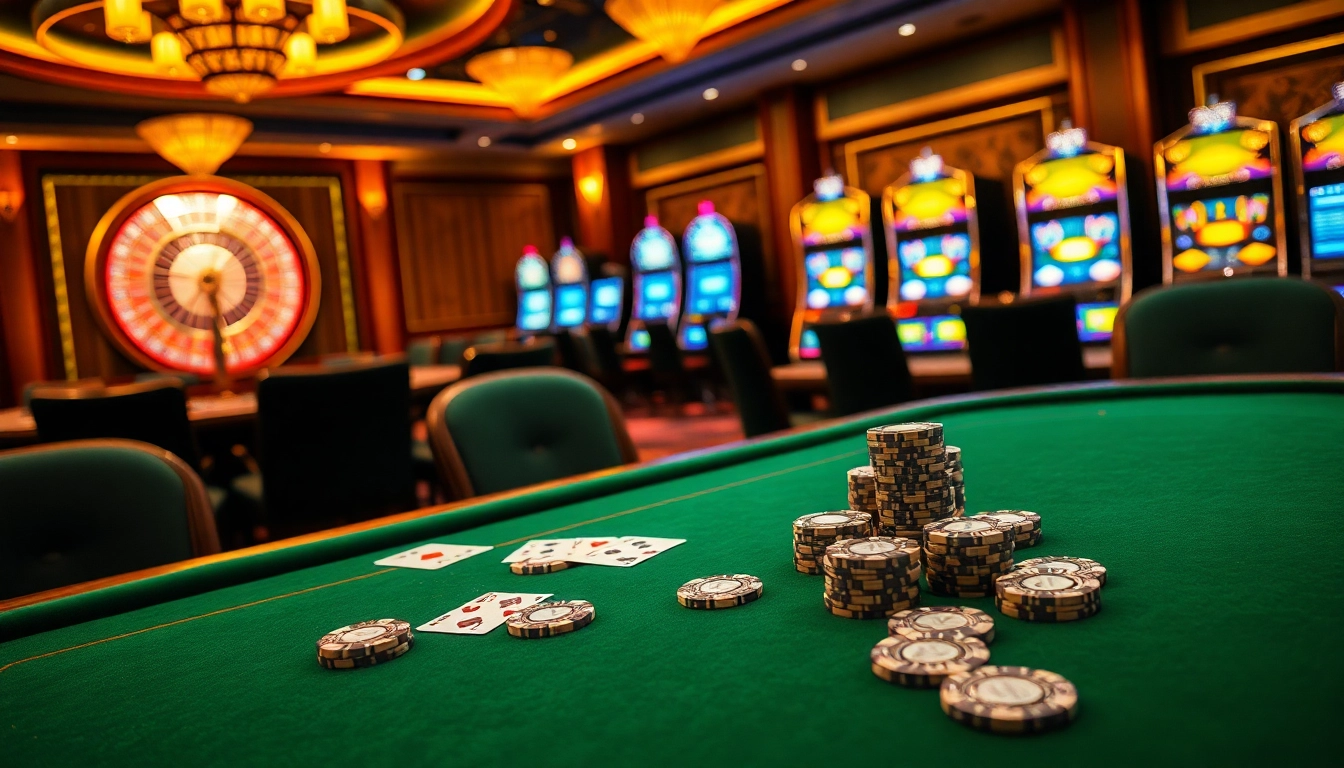 Experience thrilling gameplay at B52 Club with vibrant casino visuals and exciting gambling elements.
