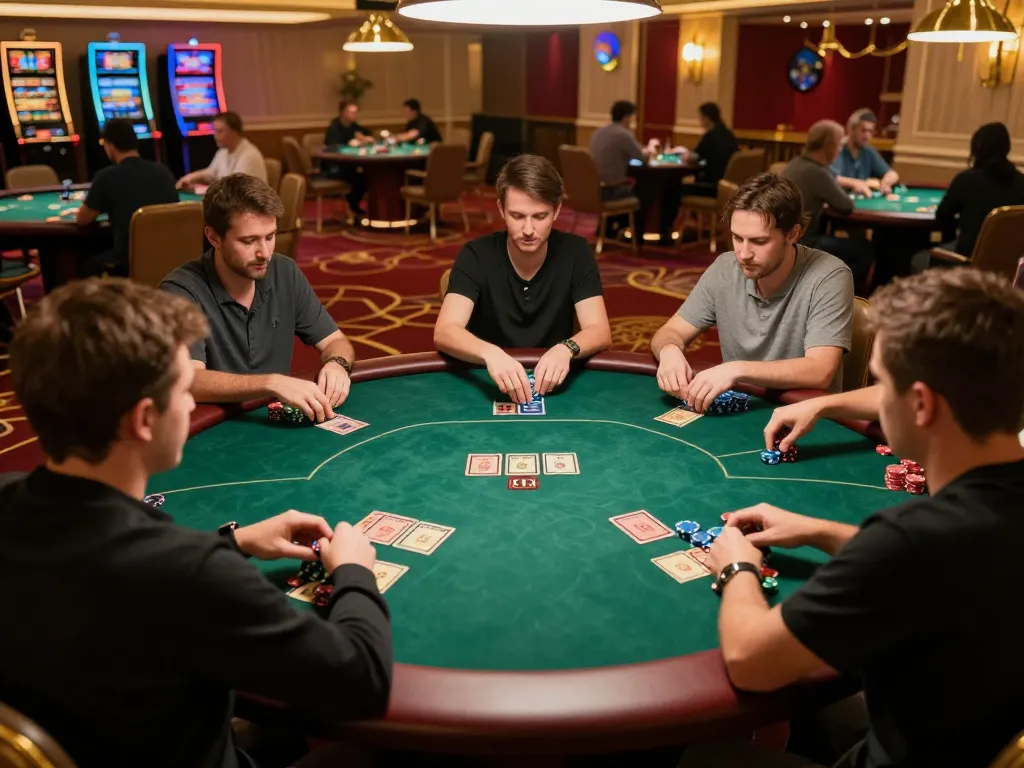 Tg88 game in action at a high-stakes poker table with dynamic player strategies.