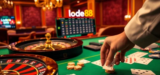 Place your bets on lode88 at a luxurious online casino table filled with excitement.