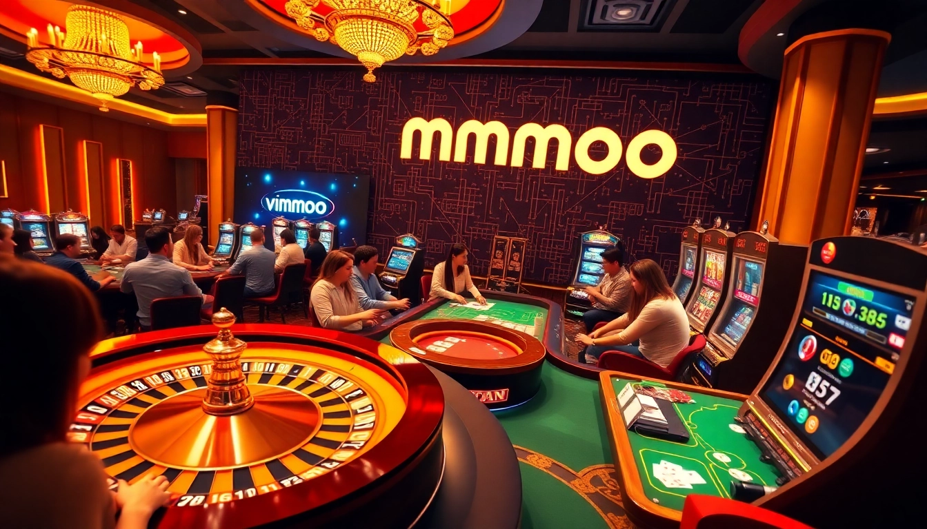 Experience link vào mmoo at a dynamic online casino with vibrant games and professional ambiance.