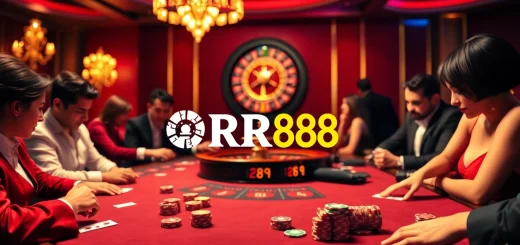 Experience high-stakes gambling at https://rr88wang.com/ with vibrant poker and roulette scenes.