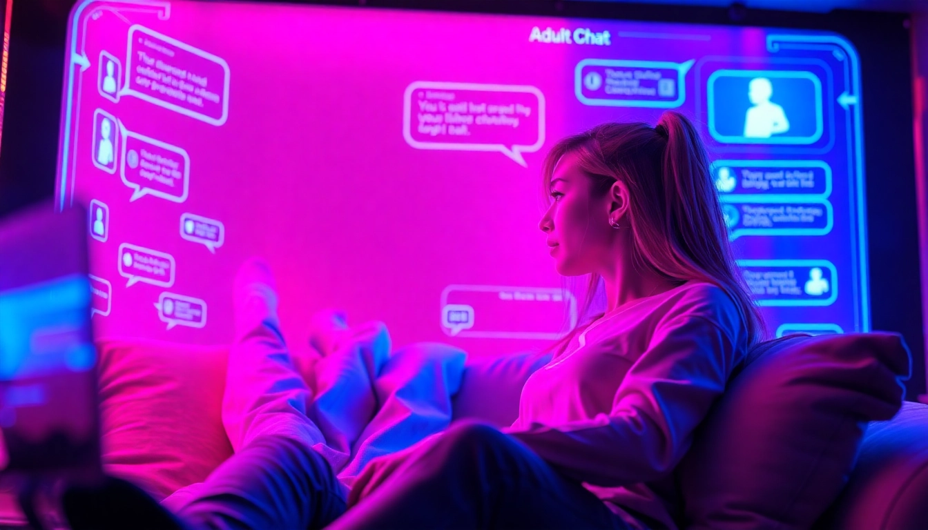 Engaging ai chat porn interface showcasing a futuristic AI chatbot interaction.