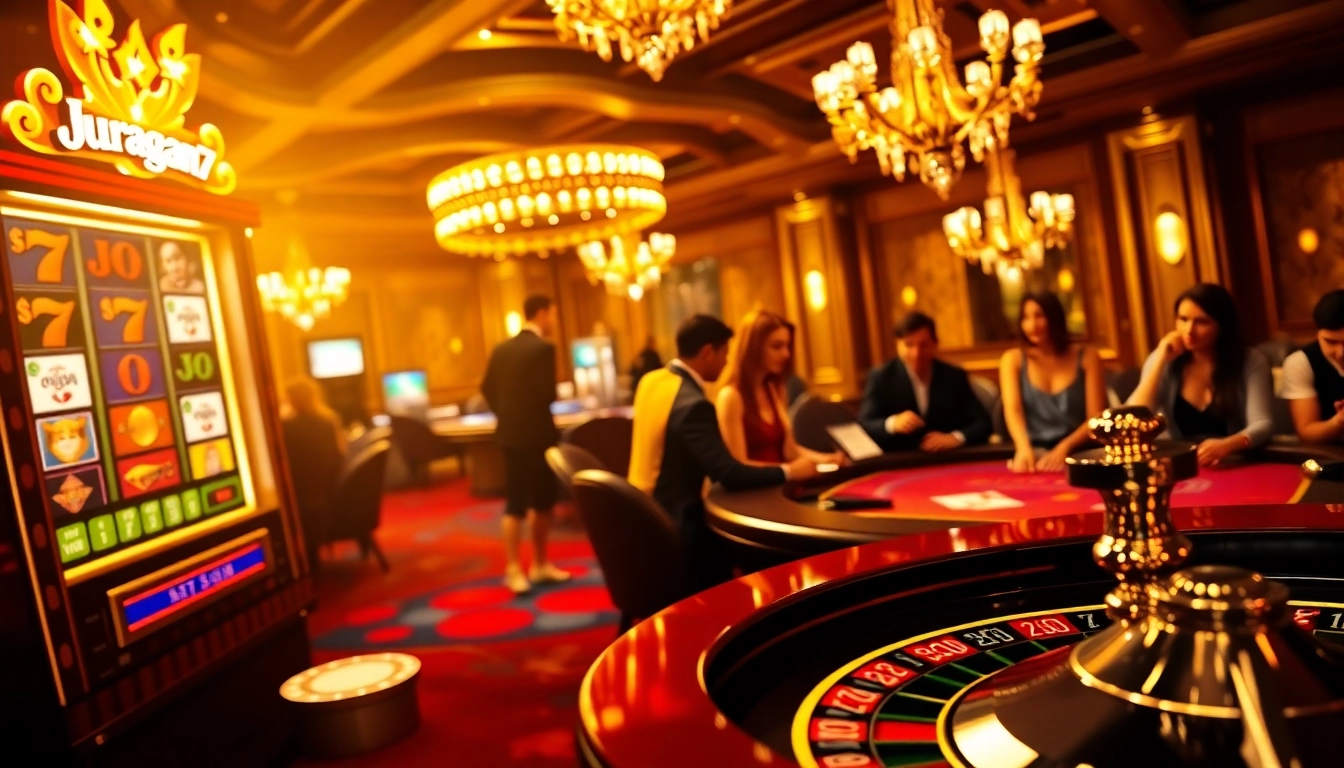 Experience the thrill of juragan77 with vibrant casino games and excited players.