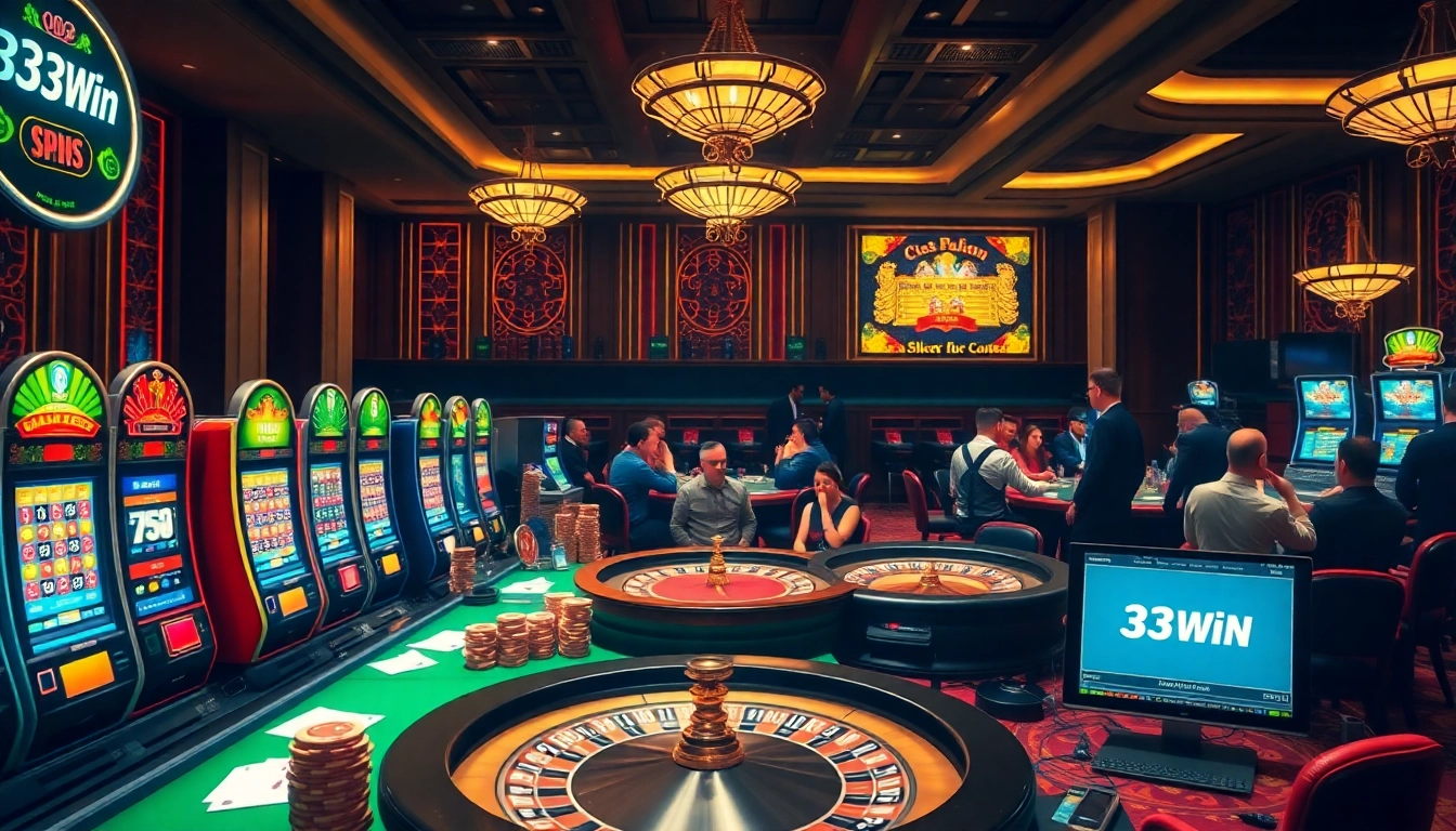 Experience the thrill of 33win online gambling with vibrant casino games.