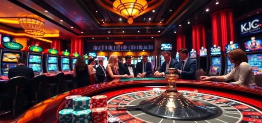 Experience luxury gaming at KJC with thrilling roulette action and vibrant casino atmosphere.